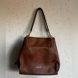Calvin Klein Rich Brown Tote